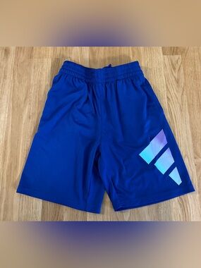 Like New Boy’s Adidas Train Icons Basketball/Soccer Shorts - Blue - Size 10/12